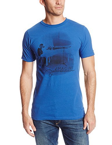 John Lennon Zion Rootswear Men'S John Lennon Imagine (Blue) T-Shirt, Blue, X-Large