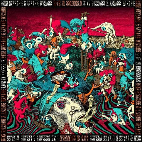 King Gizzard and the Lizard Wizard Live In Brussels 19 (U.S. Fuzz Club Official Bootleg) (Boxed Set, Colored Vinyl, White, Orange, Blue) (3 Lp's)