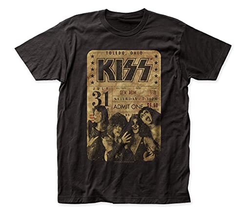 Kiss Kiss Concert Ticket Fitted Jersey Tee