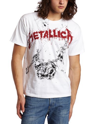Metallica Men'S Metallica God Wake Me T-Shirt, White, X-Large