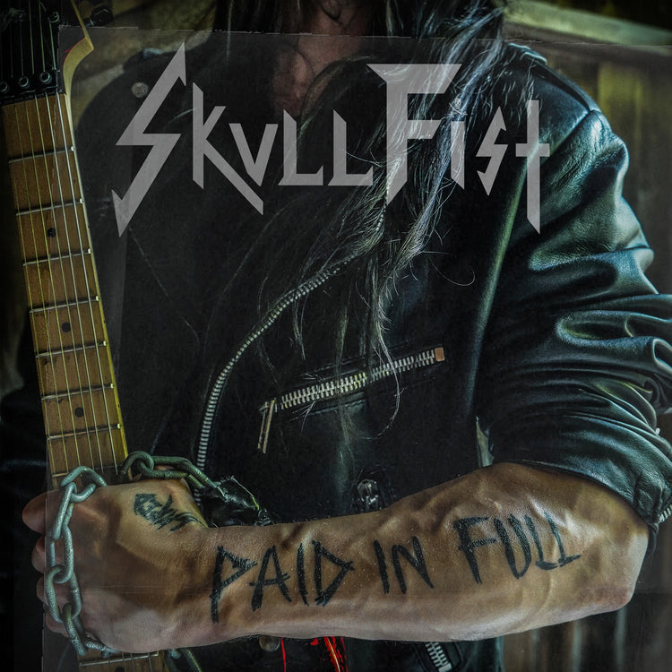 Skull Fist Paid In Full (White/black marbled)