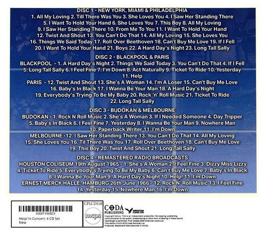 Help! In Concert - Greatest Hits 1962-66 (4 Cd) [Import]