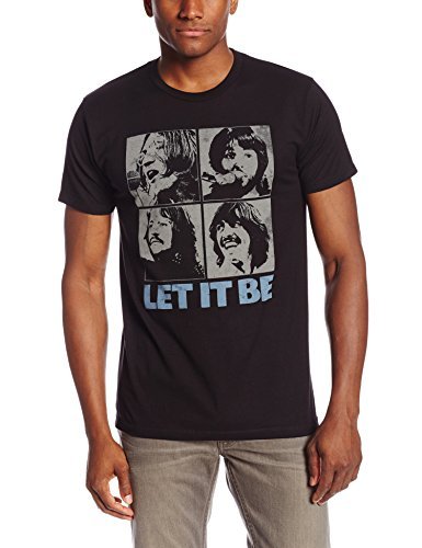 The Beatles Men'S Beatles Let It Be T-Shirt ,Black , Large