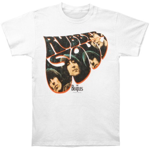 The Beatles Men'S The Beatles Rubber Soul T-Shirt, White, Small
