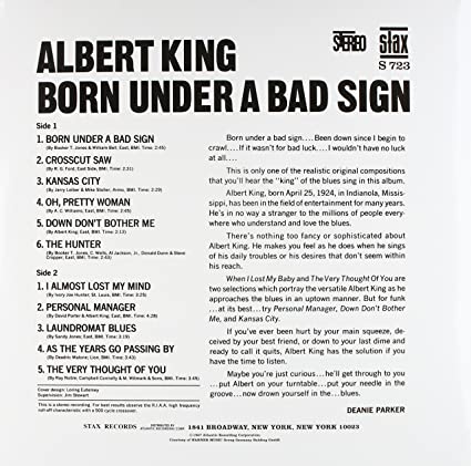 Born Under A Bad Sign (180 Gram Vinyl)
