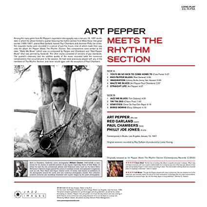 Art Pepper Meets The Rhythm Section [Import] (180 Gram Vinyl, Gatefold LP Jacket, Deluxe Edition, Virgin Vinyl)