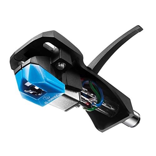 Audio Technica AT-VM95C/H Headshell/Dual Moving Magnet Cartridge Kit (Black/Blue)