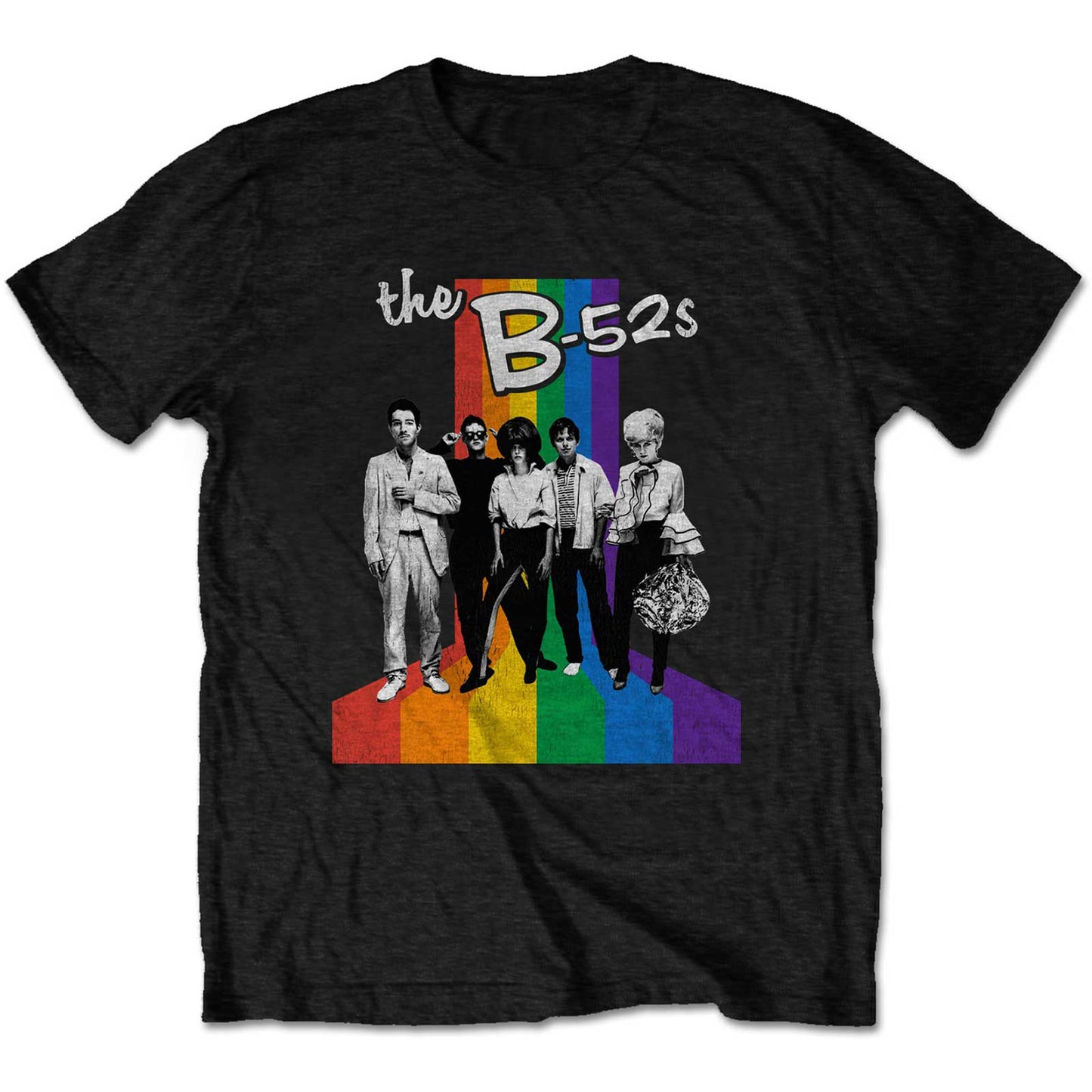 Rainbow Stripes black