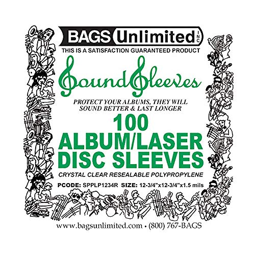 Bags Unlimited Spplp1234R 12"Loose Fit Resealable Poly Sleeves-100Ct