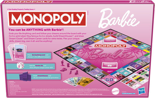 Monopoly: Barbie Edition - Board Game (Table Top Game)