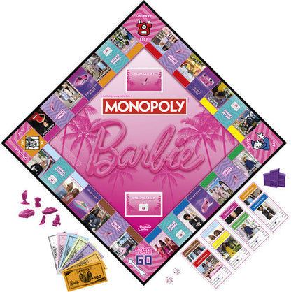 Monopoly: Barbie Edition - Board Game (Table Top Game)