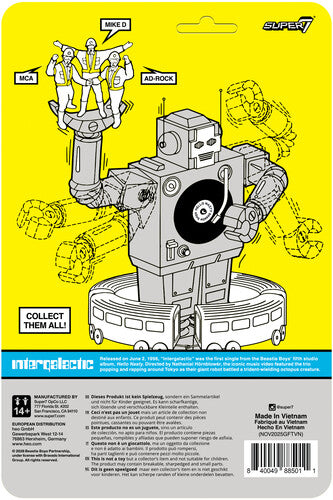 Super7 - Beastie Boys - ReAction Figures Wv4 - Ad-Rock (Intergalactic Crossing Guard) (Collectible, Action Figure)