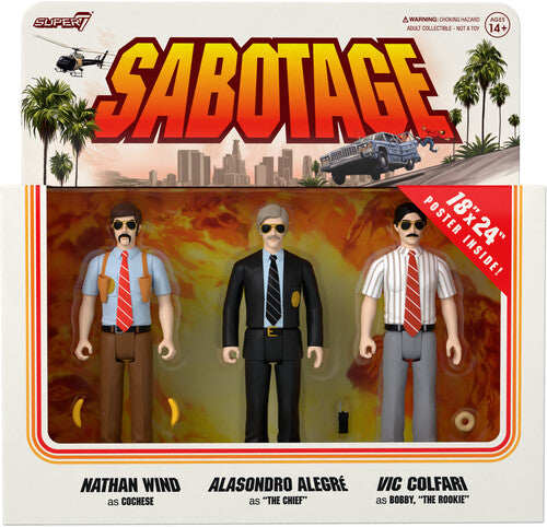 Super7 - Beastie Boys - ReAction - Sabotage 3PK (Collectible, Figure, Action Figure) (Bonus Poster)