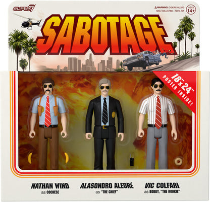 Super7 - Beastie Boys - ReAction - Sabotage 3PK (Collectible, Figure, Action Figure) (Bonus Poster)