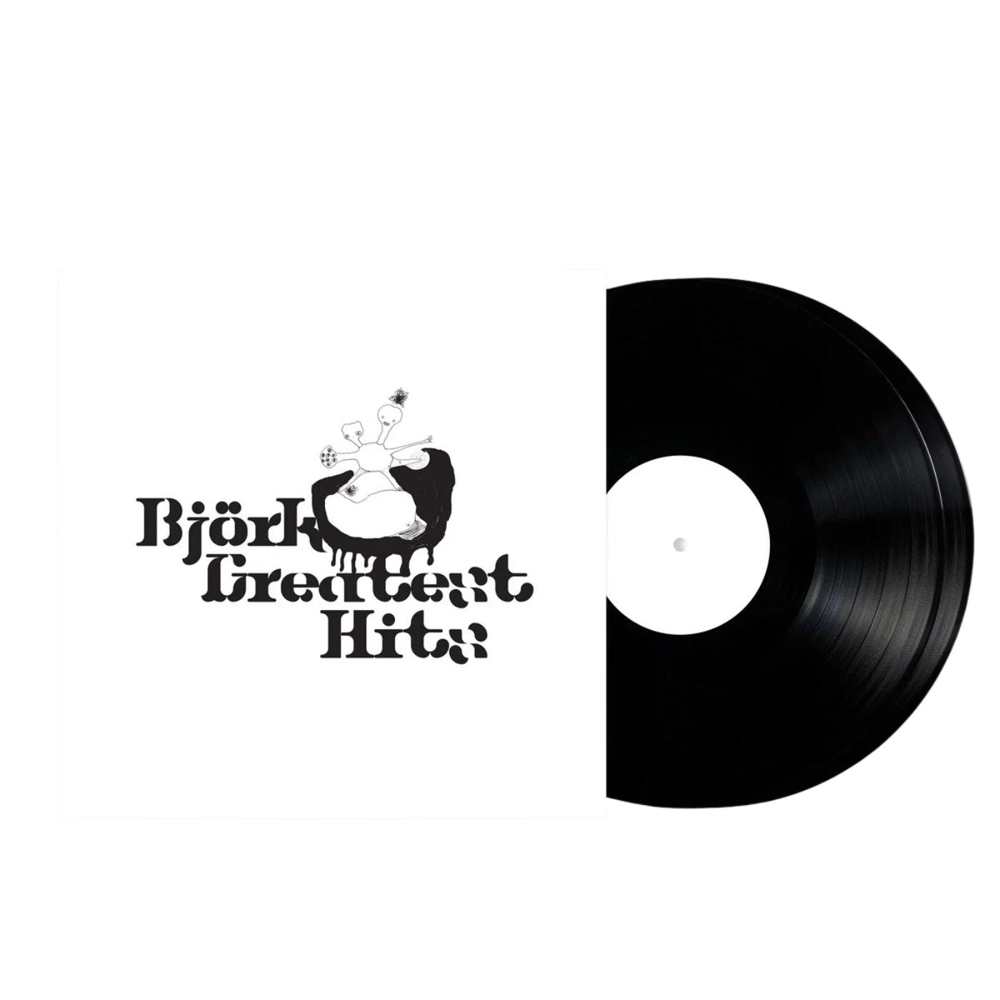 Björk Greatest Hits black 2LP vinyl reissue album cover