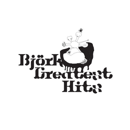Björk Greatest Hits black 2LP vinyl reissue album cover
