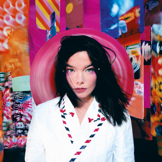 Björk Post UK import LP vinyl cover