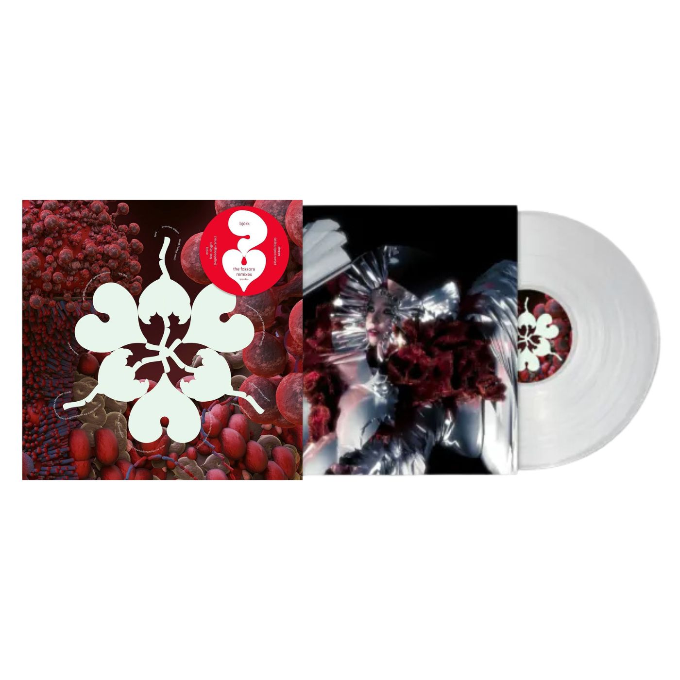 Björk The Fossora Remixes Record Store Day 2023 clear 12-inch vinyl cover
