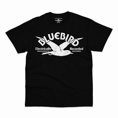 Bluebird Records - Logo - Heavy Cotton Unisex T-Shirt - Large Black