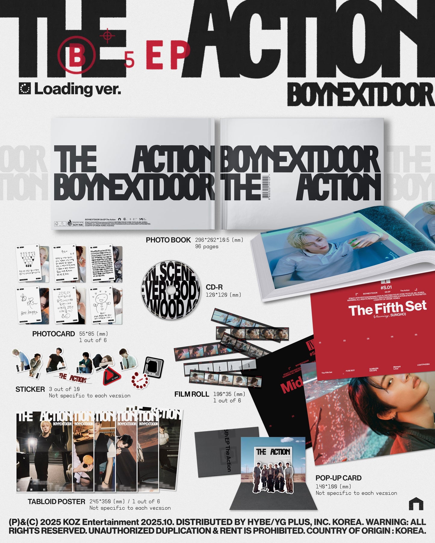 Boynextdoor 5Th Ep [The Action] [Loading Ver.] [Indie Retail Exclusive] [CD]