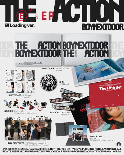 Boynextdoor 5Th Ep [The Action] [Loading Ver.] [Indie Retail Exclusive] [CD]