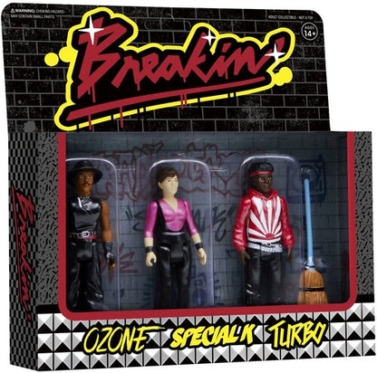 Super7 - Breakin' ReAction Figures - 3-Pack [Ozone, Special K, Turbo] (Metallic) (Collectible, Figure, Action Figure)
