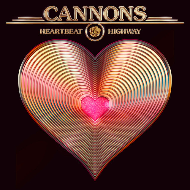 Cannons Heartbeat Highway metallic gold LP vinyl cover