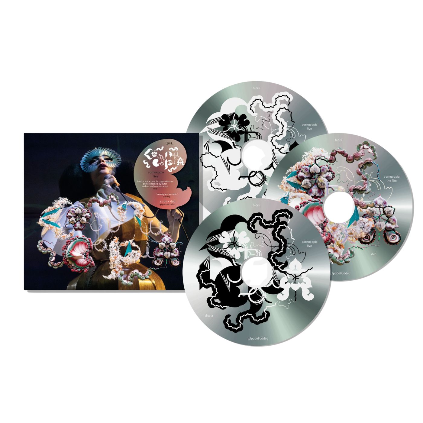 Björk Cornucopia: Live 2CD and DVD three-disc set cover