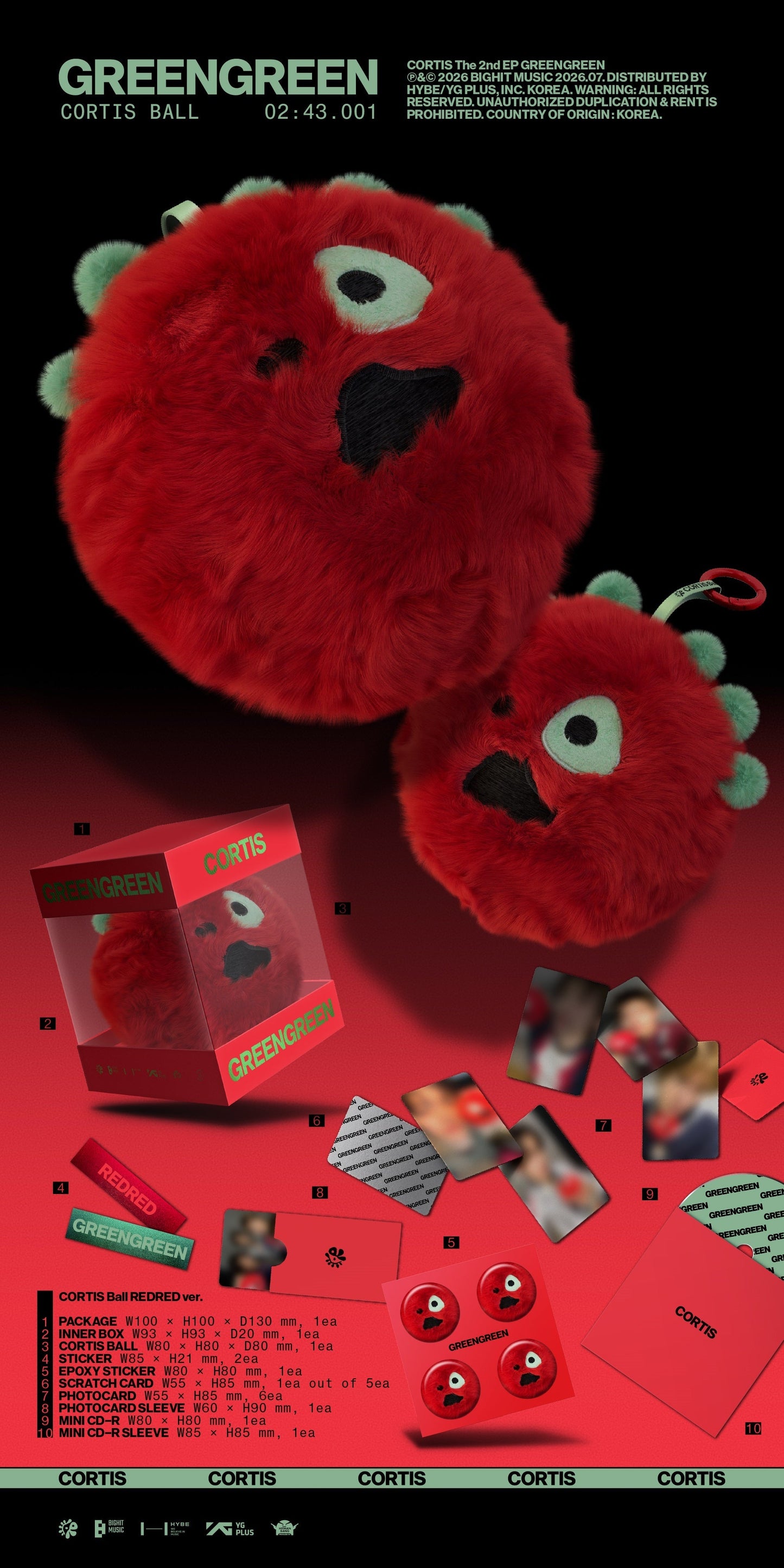 Greengreen [Cortis Ball Redred Ver.]