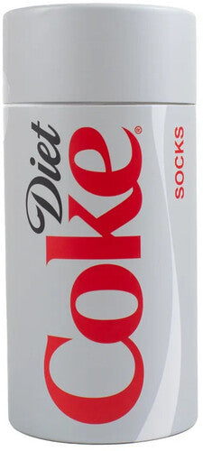 Perri's - Diet Coke - Can Gift Tube - Crew Socks (Assorted Styles 3 Pack Gift Box) (Socks, Gift Set, 3 Pack)