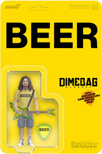 Dimebag Darrell - ReAction Figures Wv2- Dimebag Darrell (BEER Shirt) (Action Figure, Collectible)