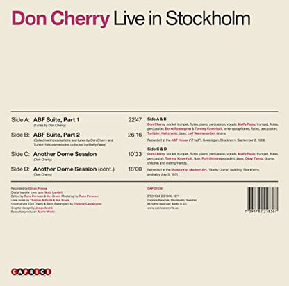 Don Cherry Live in Stockholm (2 Lp's)