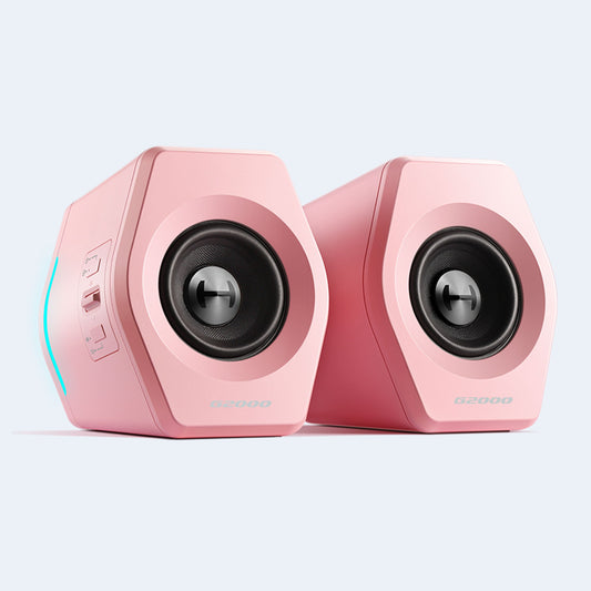 G2000 2.0 Rgb Gaming Speakers- Pink