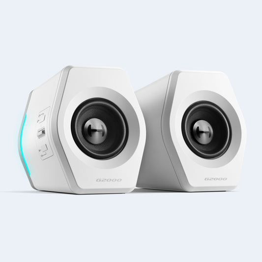 G2000 2.0 Rgb Gaming Speakers- White