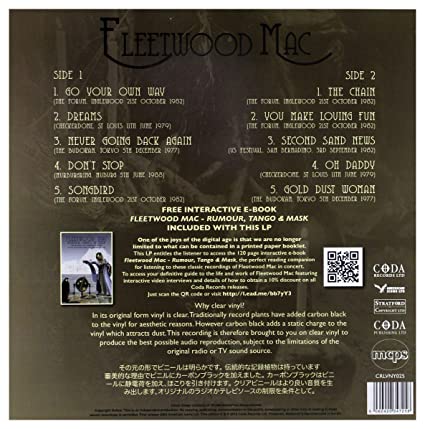 Rumours In Concert - The Legendary Broadcasts (Limited Edition,Clear Vinyl) [Import]