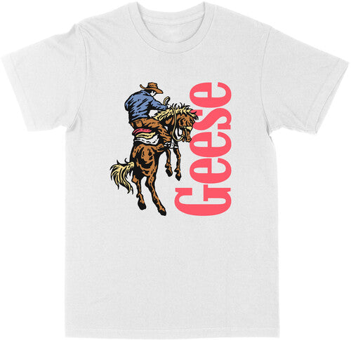 Geese - 3D Cowboy - T-Shirt - Large (White)