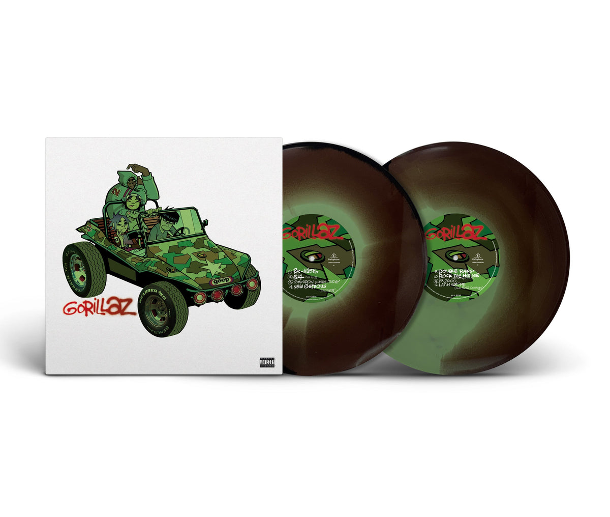 Gorillaz (Limited, Brick & Mortar Exclusive) [Camouflage Green, Brown And Black Vinyl] [2LP]