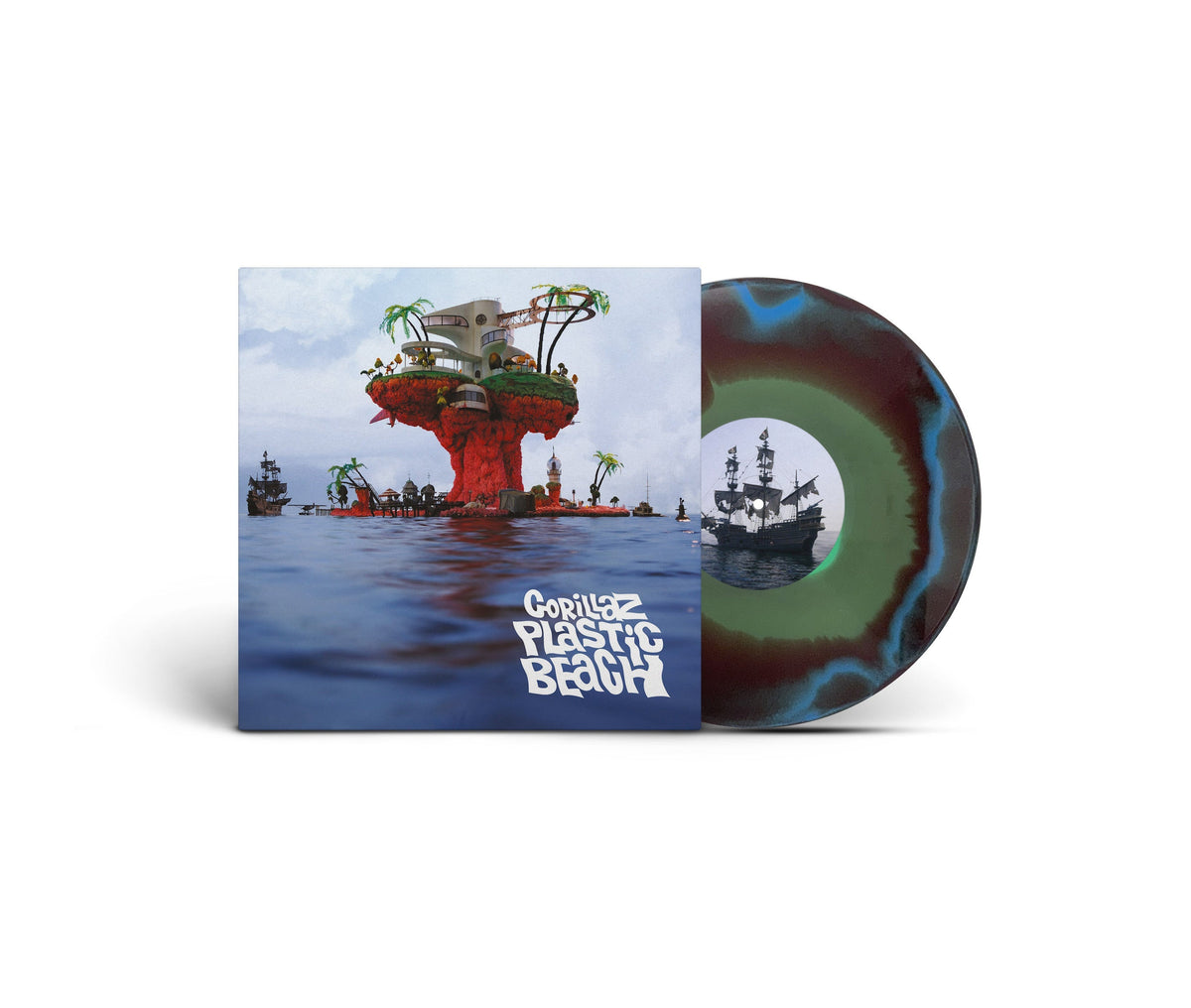 Plastic Beach (Limited, Brick & Mortar Exclusive) [Half-Speed Mastered] [Blue, Green And Orange Vinyl]