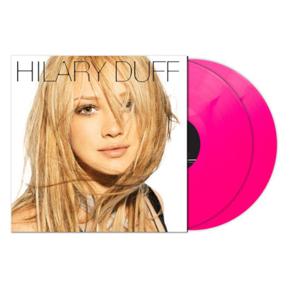 Hilary Duff self-titled album hot pink 2LP vinyl cover