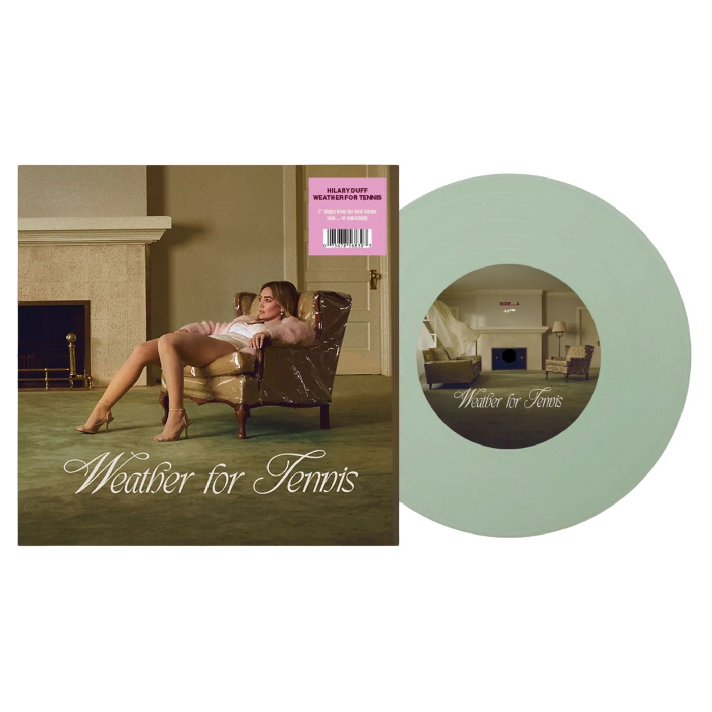 Hilary Duff Weather for Tennis indie exclusive Coke Bottle Clear 7-inch vinyl