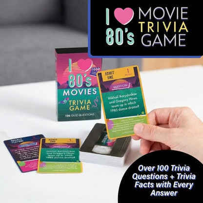I Love 80s Movies Trivia Card Game (Card Game)