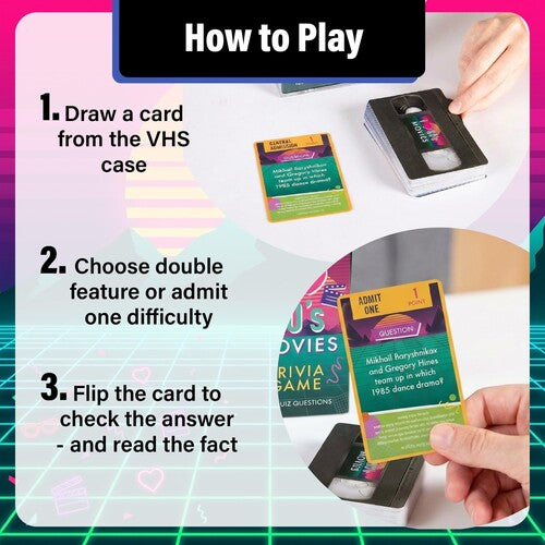 I Love 80s Movies Trivia Card Game (Card Game)