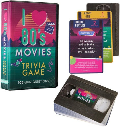 I Love 80s Movies Trivia Card Game (Card Game)