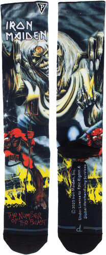 Perri's - Iron Maiden - The Number of the Beast Dye Sublimation - Crew Socks