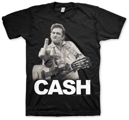 Johnny Cash - The Bird - T-Shirt - X-Large (Black)