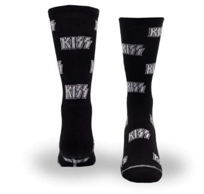 Kiss All Over Logo Crew Socks (One Size)