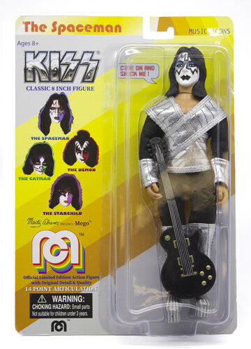 Mego - KISS - Spaceman Love Gun 8" Action Figure with Guitar (Large Item, Action Figure, Collectible)