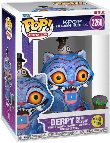 Funko POP! Anime: KPop Demon Hunters - Derpy with Sussie (Glow-in-the-Dark) (KPDH) (Vinyl Figure, Collectible)