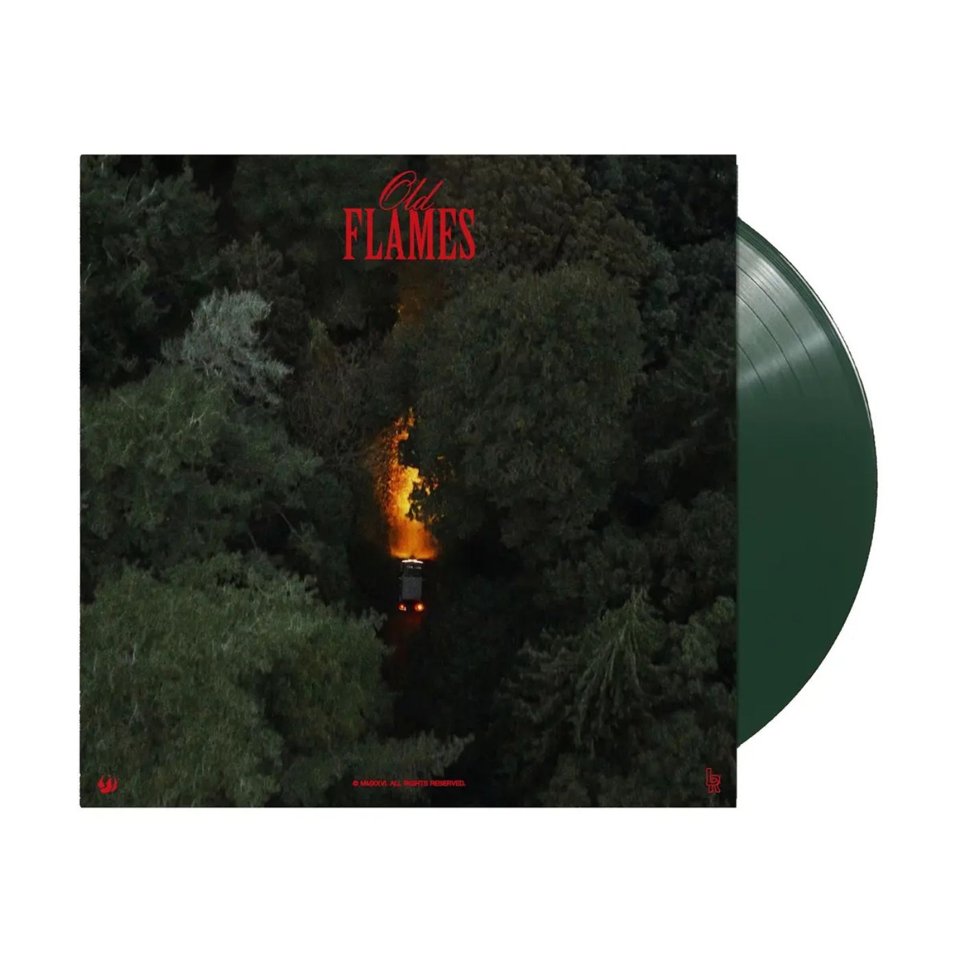 La Roux Old Flames indie exclusive dark green LP vinyl cover