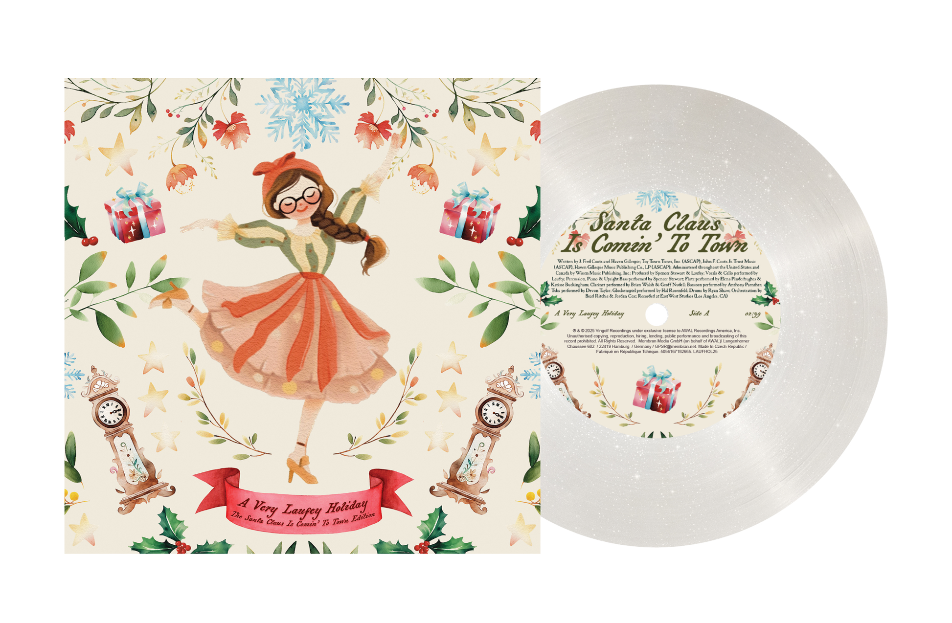 A Very Laufey Holiday: The Santa Claus Is Comin’ To Town Edition [Snow Globe Glitter 7']